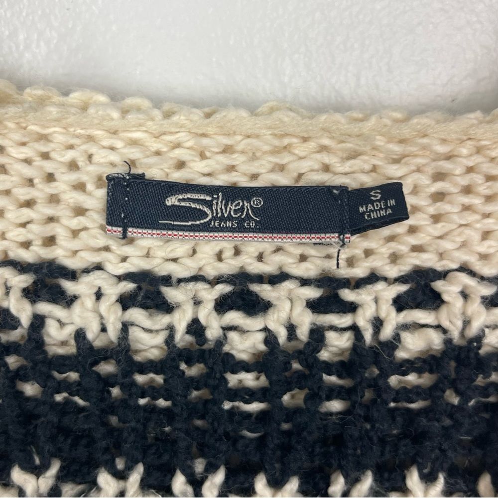 Silver Jeans Co. Long Zip-Up Sweater Cardigan | Size Small - Picture 3 of 6